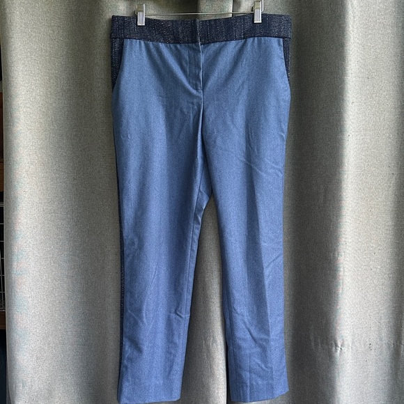 Women’s Blue Pants Billy Reid size 8 Pockets Zipper Business Casual - Picture 6 of 13